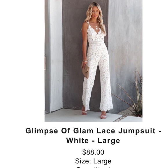 Glimpse of Glam Lace Jumpsuit main image 0